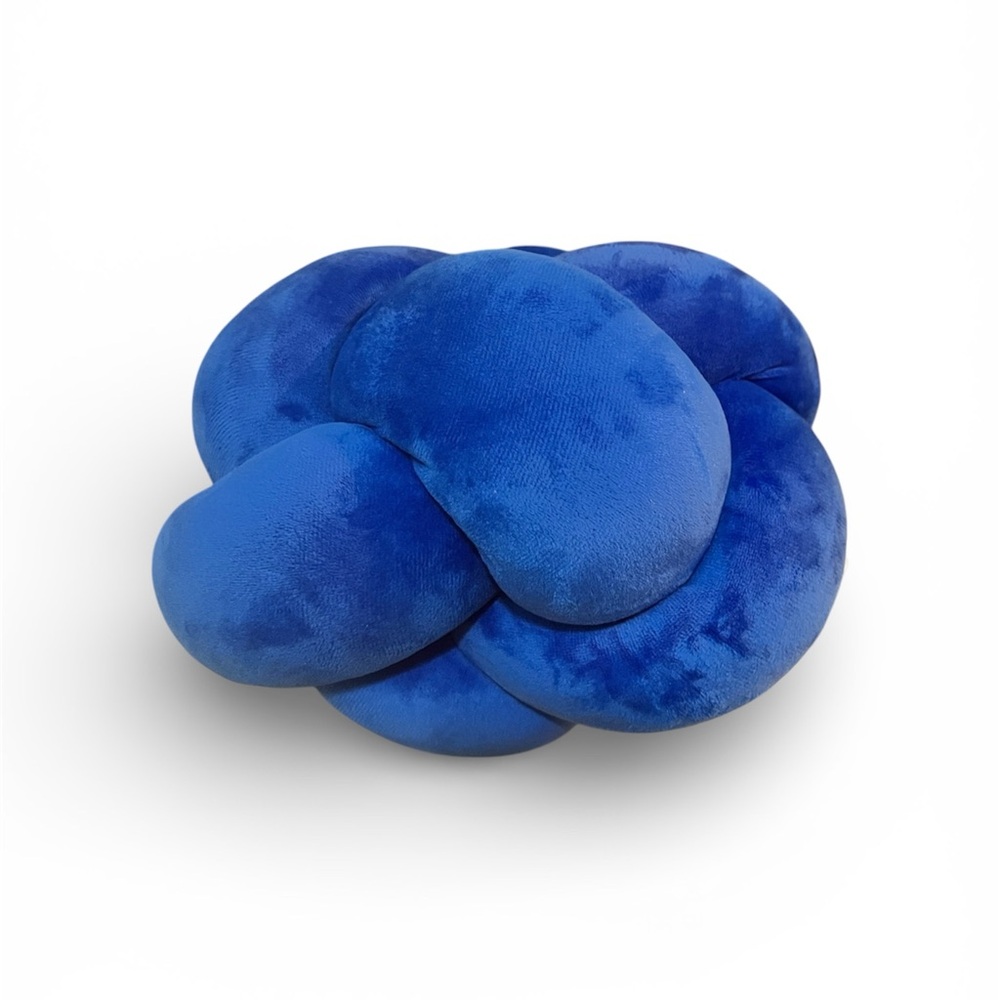 Home essentials blue knot small toss pillow unused